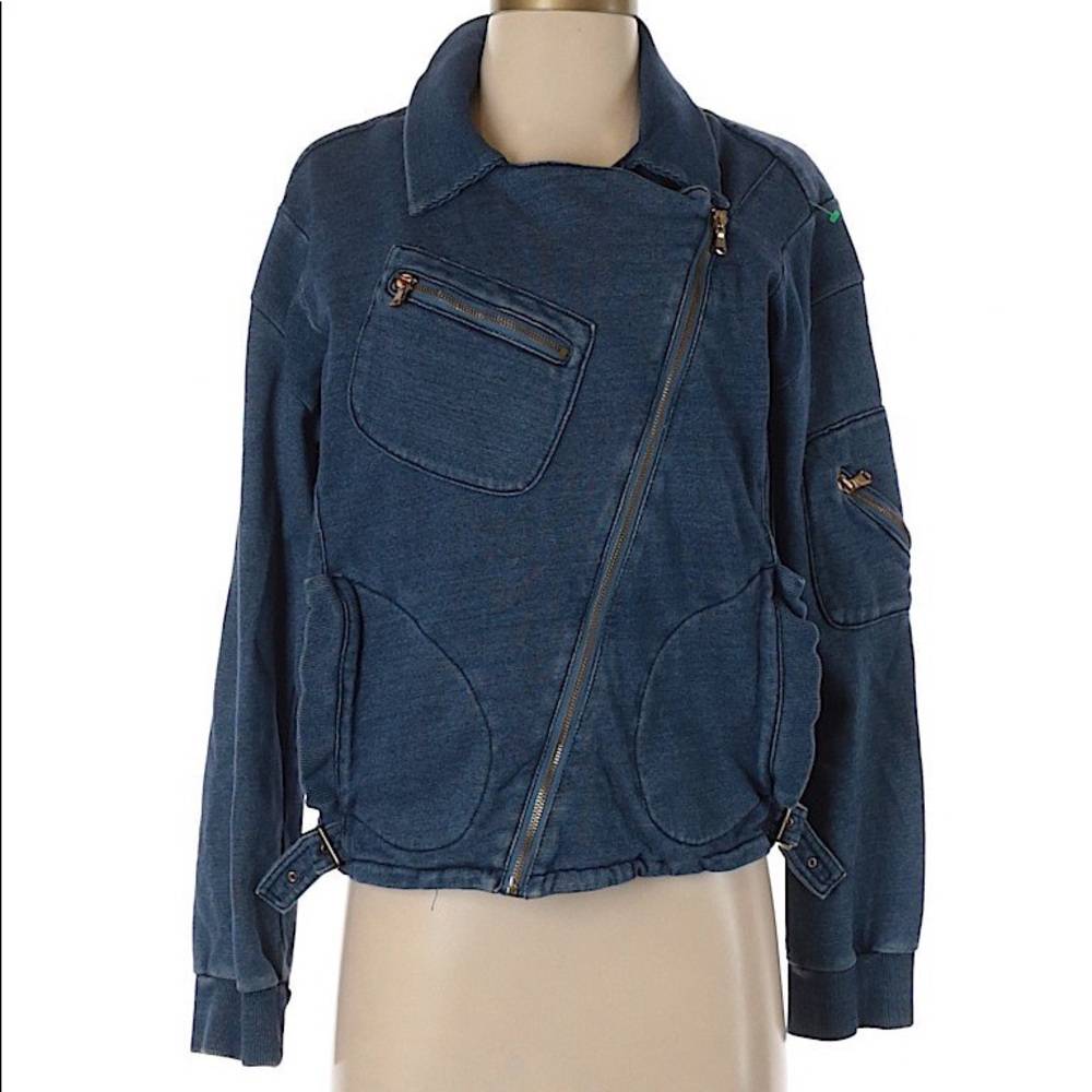 Marc Jacobs Denim Biker Jacket